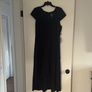 NWT Adrianna Papell Black High Low Dress